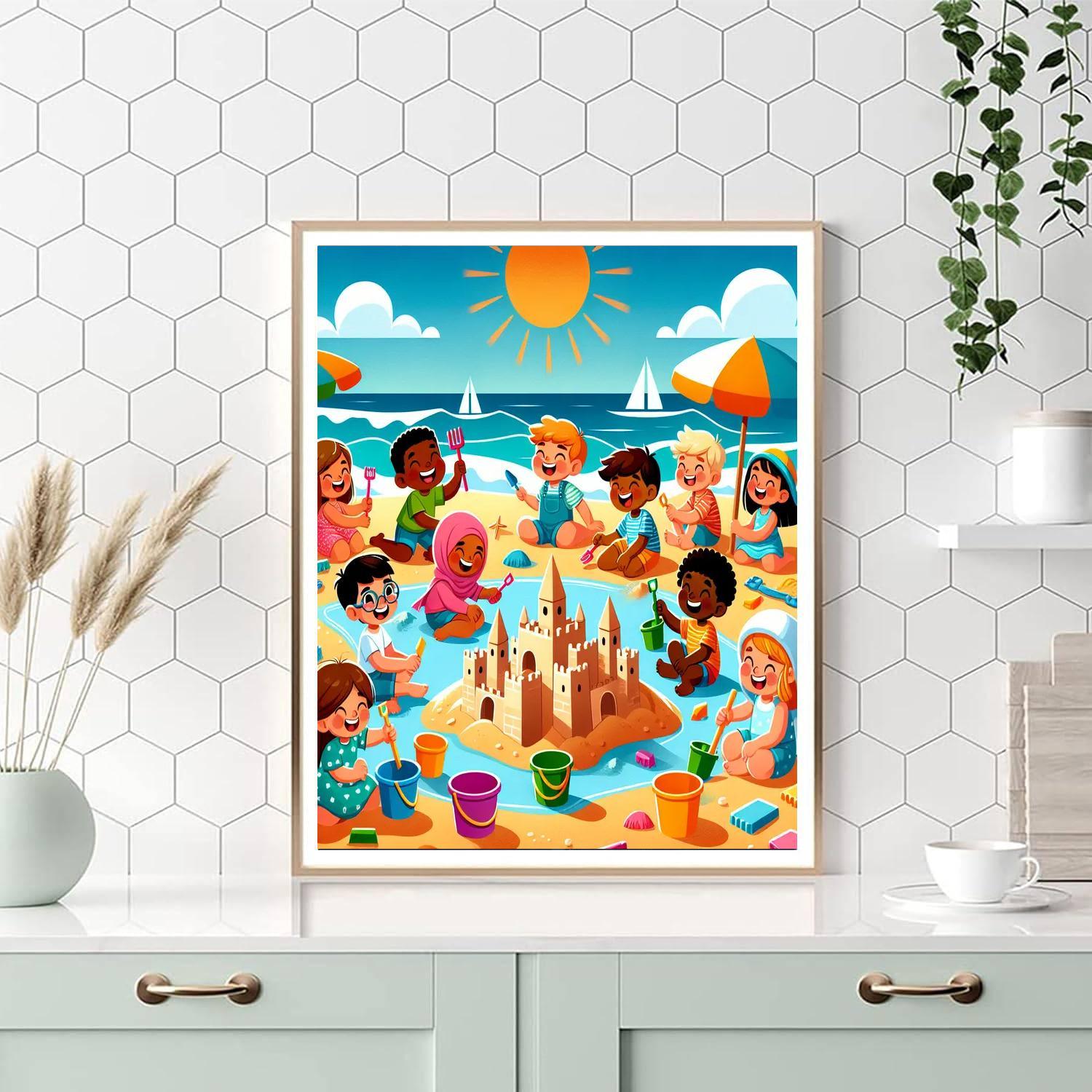 Happy Beach Day Paint By Number