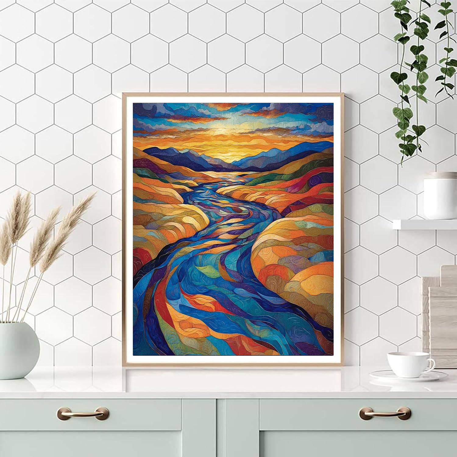 Gustav Klimt Inspired Mystic Waterways  Paint By Numbers Art