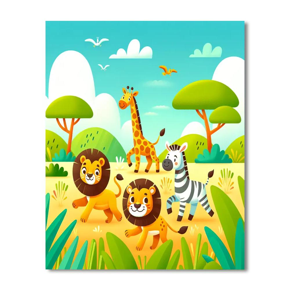 Savannah Adventure DIY Paint By Numbers