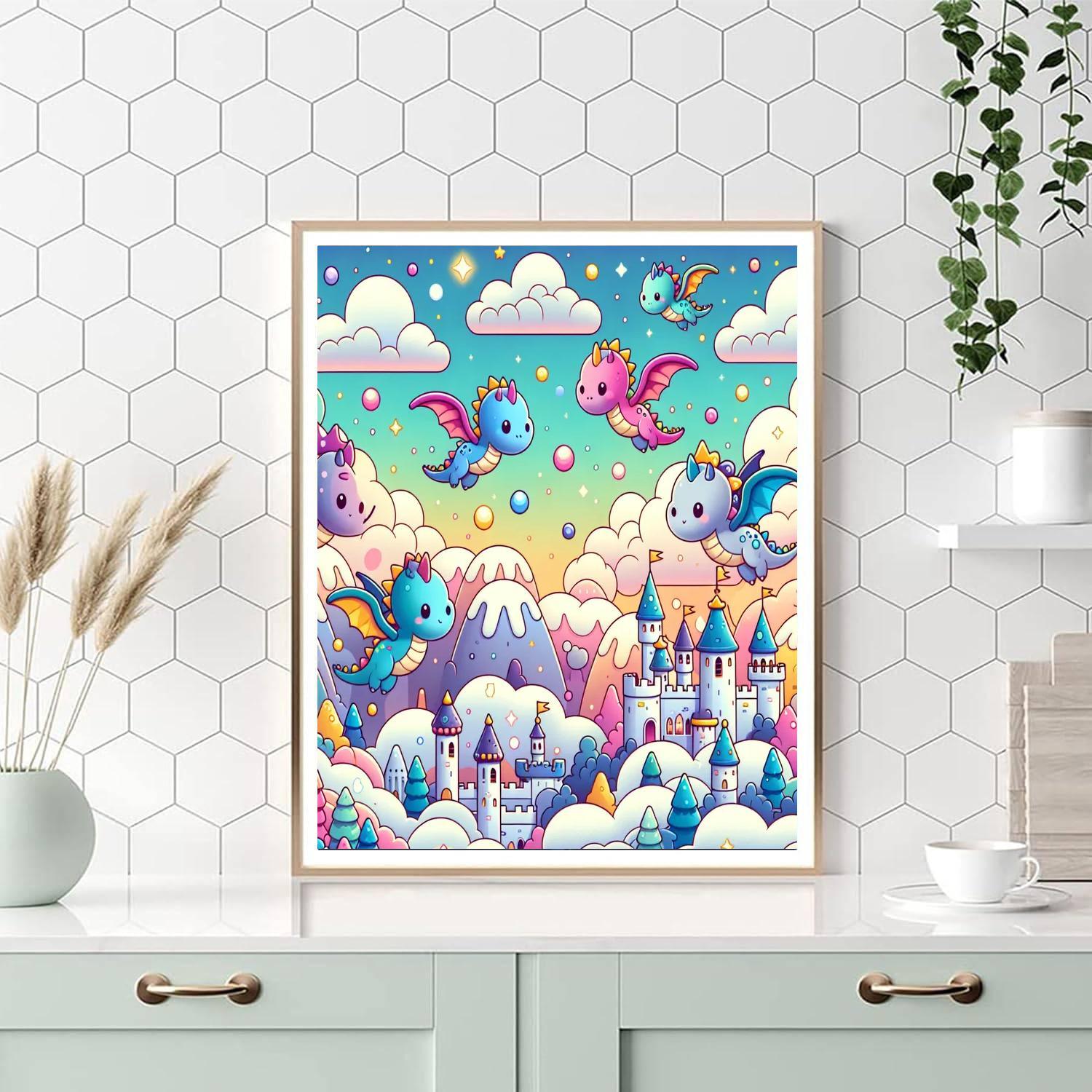Dreamy Dragon Delight Numbered Painting Kits