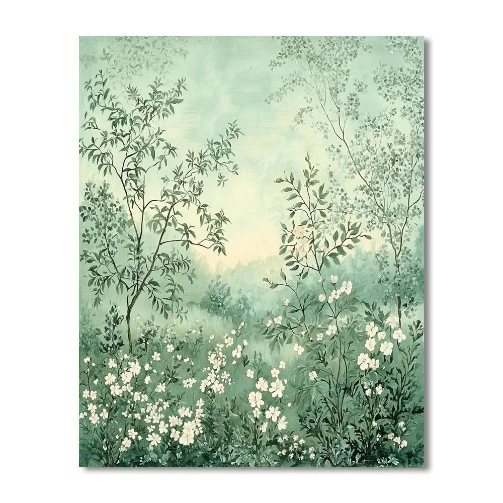 Leonardo Da Vinci Inspired The Silent Garden  DIY Paint By Numbers