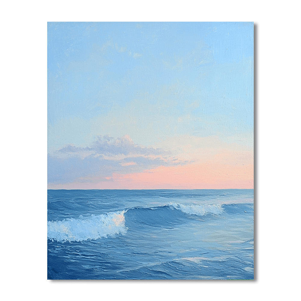 J.M.W. Turner Inspired Romantic Ocean Twilight  Paint By Number