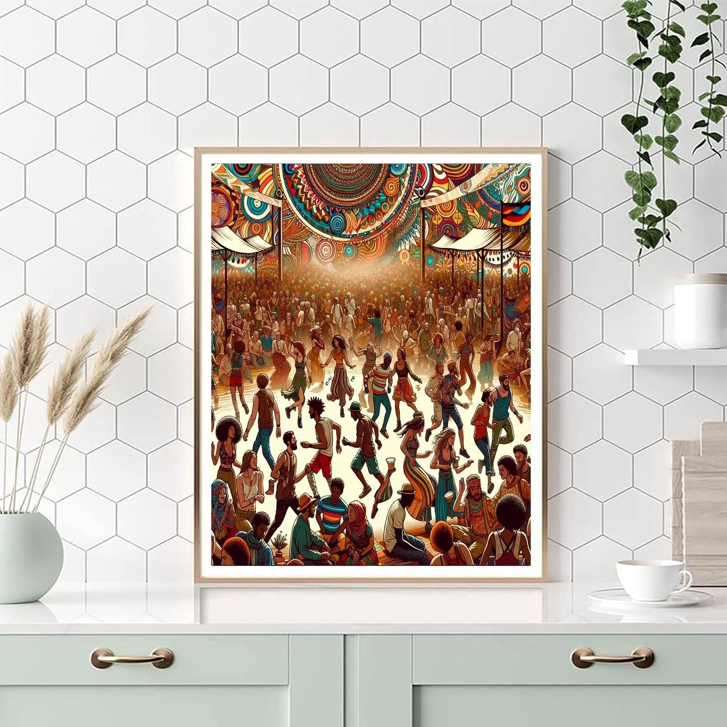 Bohemian Festival Painting Number Kit