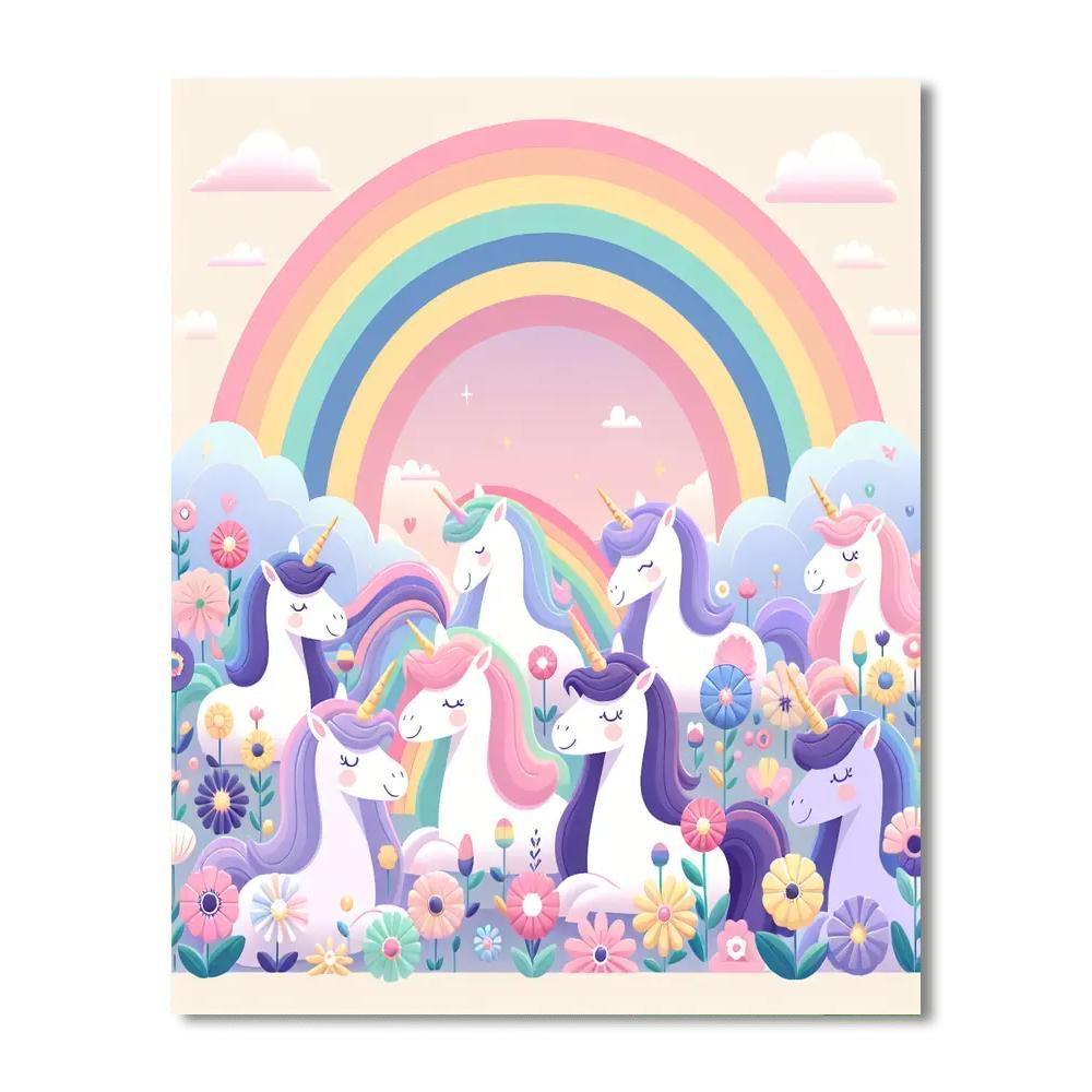 Magical Kingdom Of The Unicorns Painting Number Kit