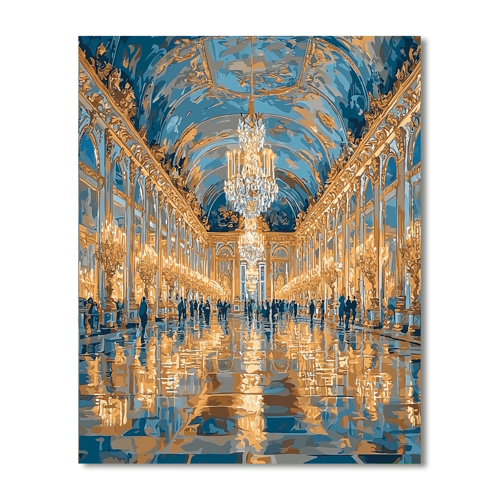 Hall Of Mirrors, Versailles Numbered Painting Kits