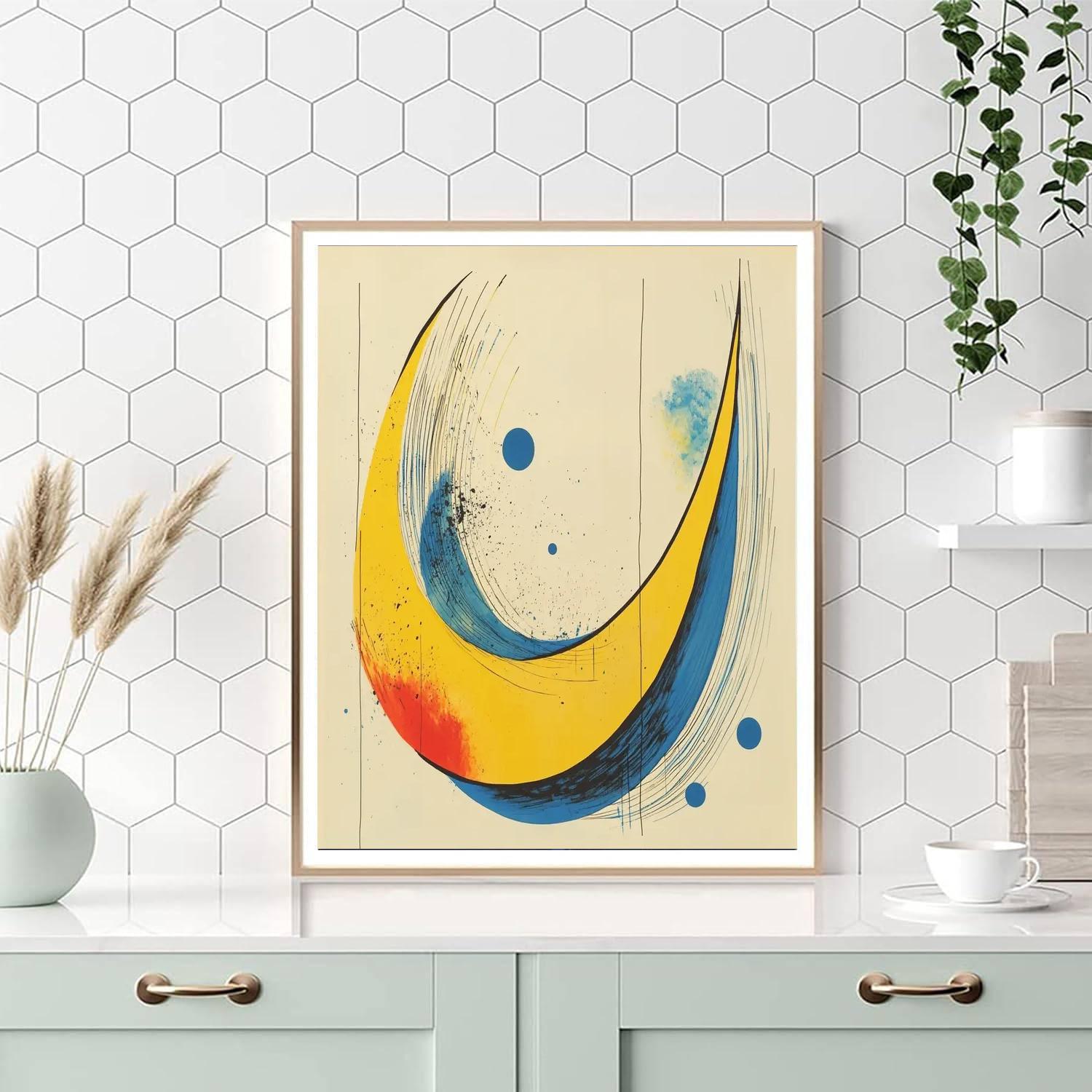 Joan Miró Inspired Dreamlike Reflections  Painting By Numbers Kit