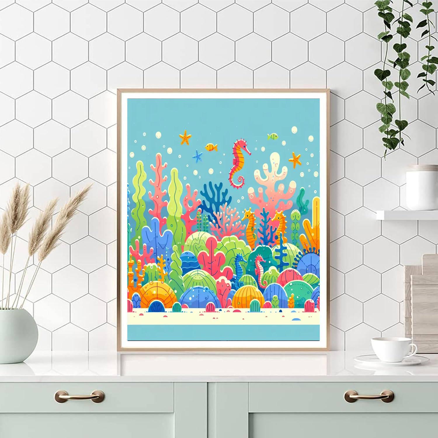 Underwater Garden Of Wonder Painting By Numbers Kit