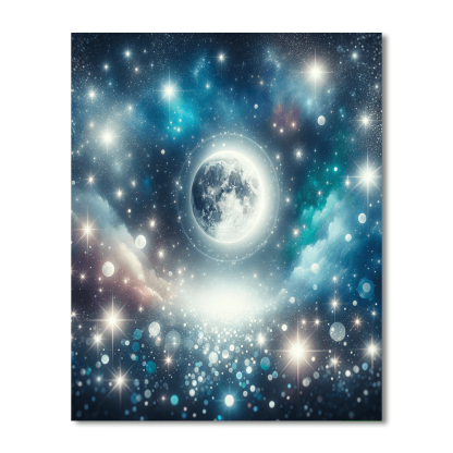 Magical Moon Star Night Paint By Number