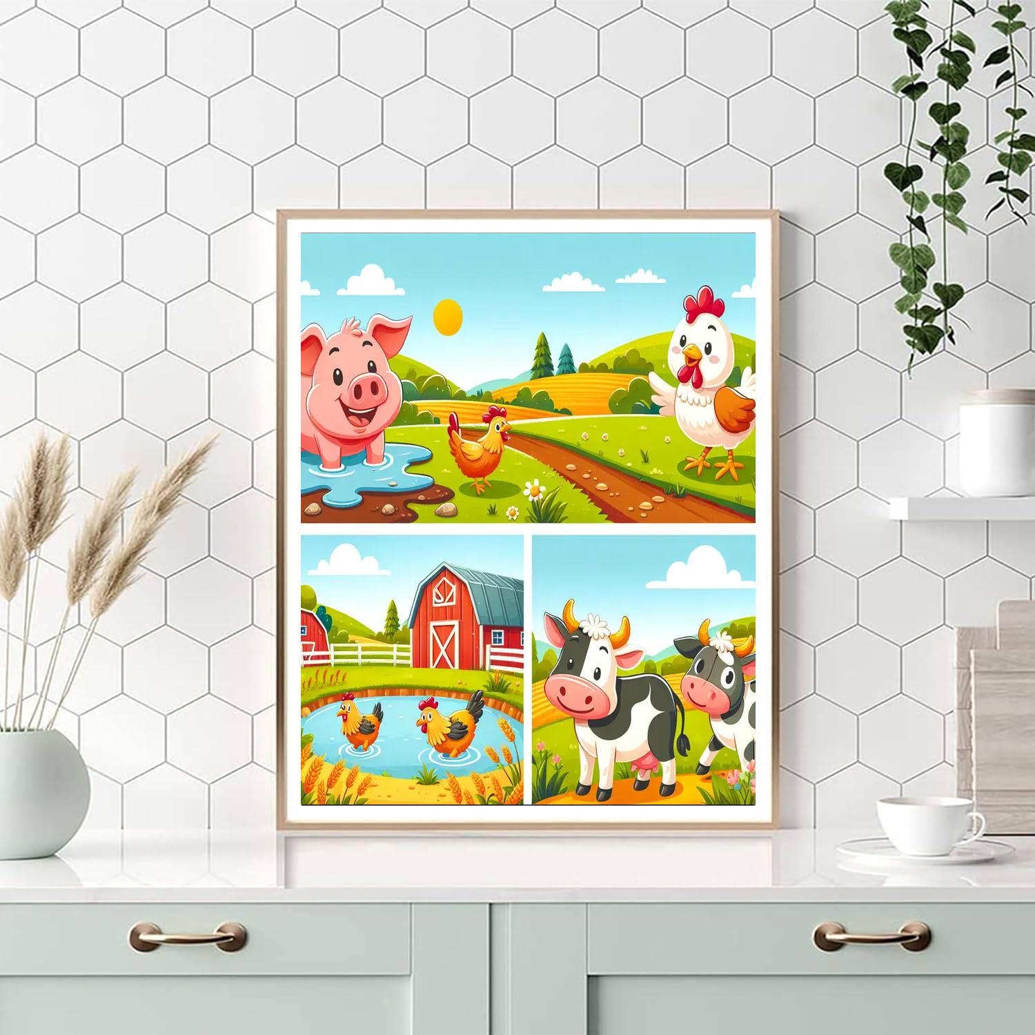 Farmyard Fun With Friends Number Painting