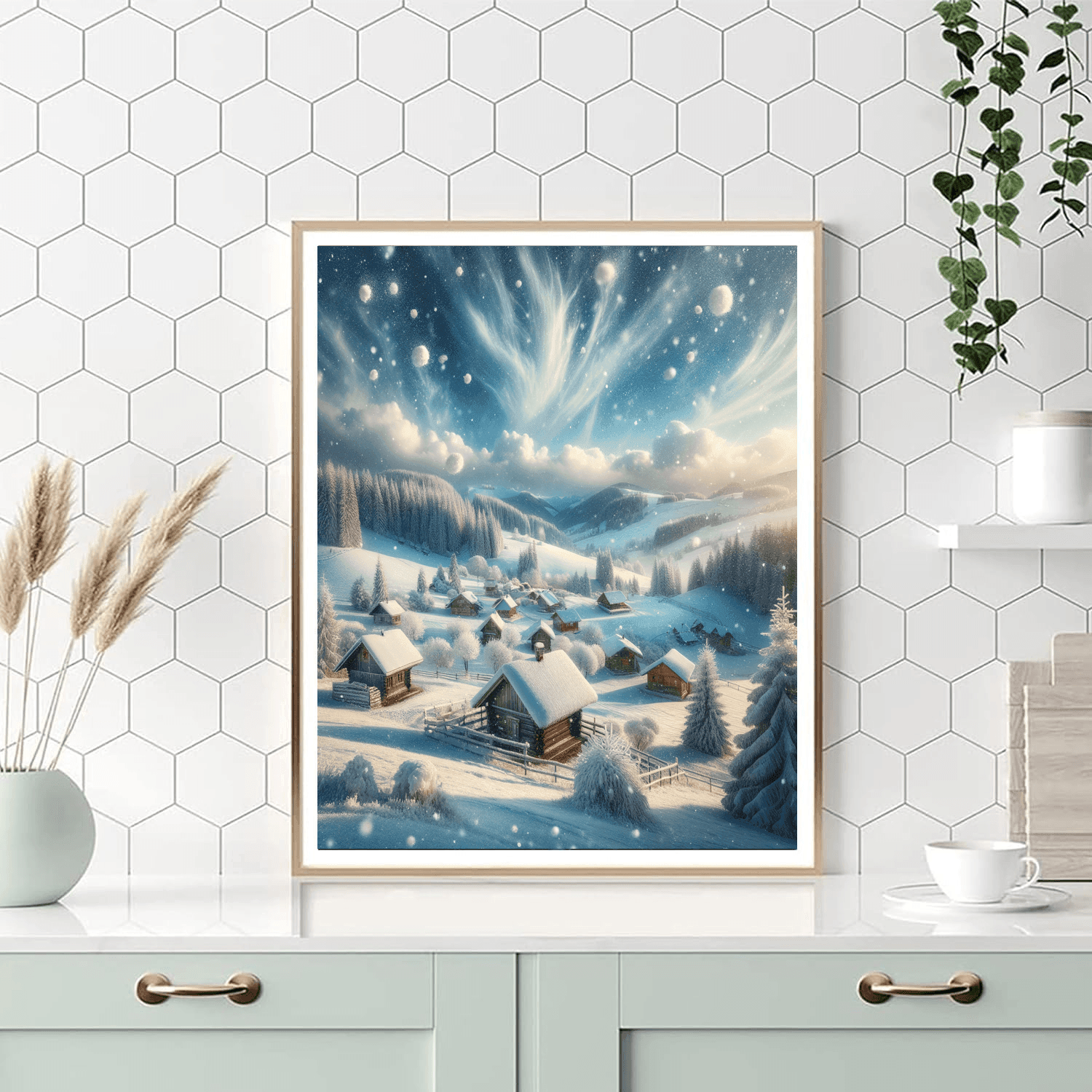 Winter Wonderland Landscape Paint By Numbers