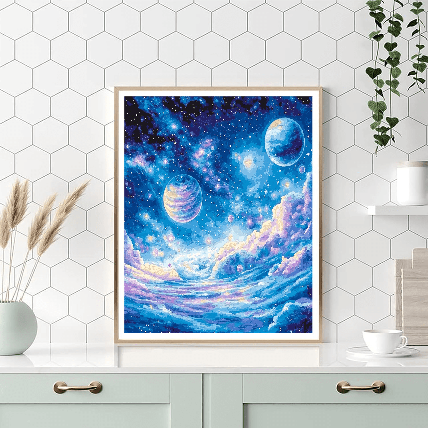 Marc Chagall Inspired Ethereal Celestial Bodies - DIY Painting By Numbers Kit