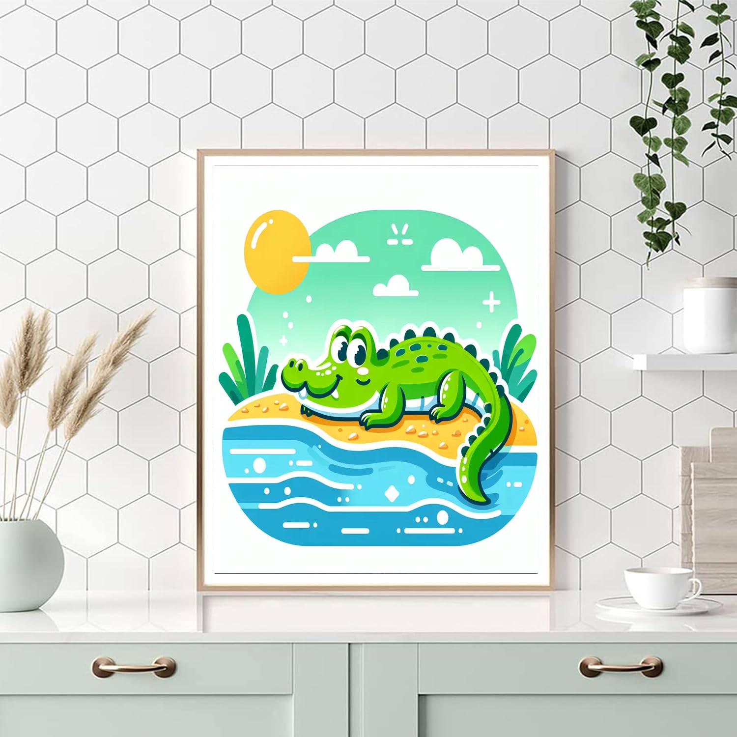 Cuddly Crocodile Numbered Painting Kits
