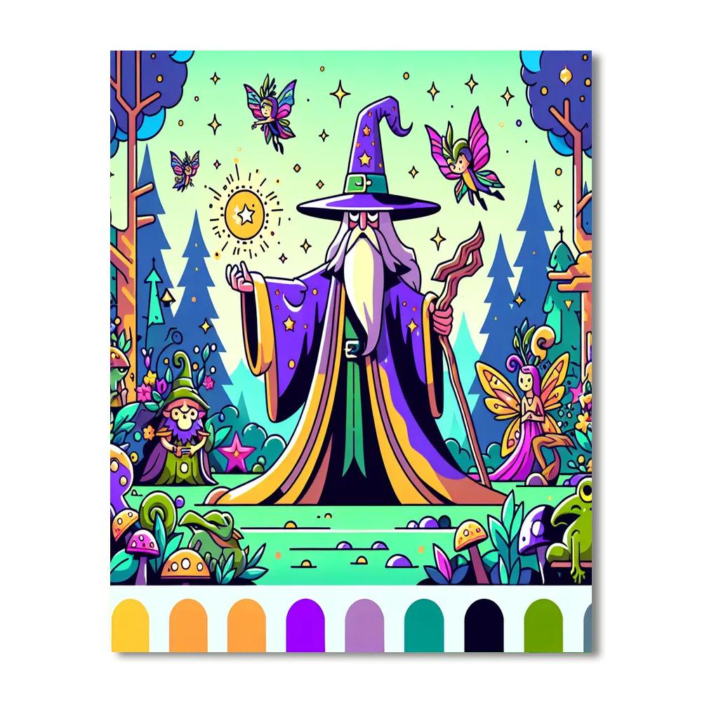 Wacky Wizard's Adventure DIY Paint By Numbers