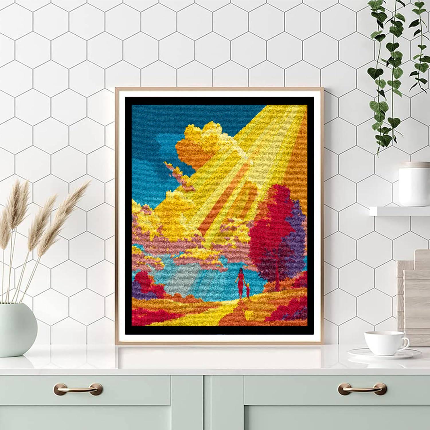 Rays Of Hope And Love Numbered Painting Kits