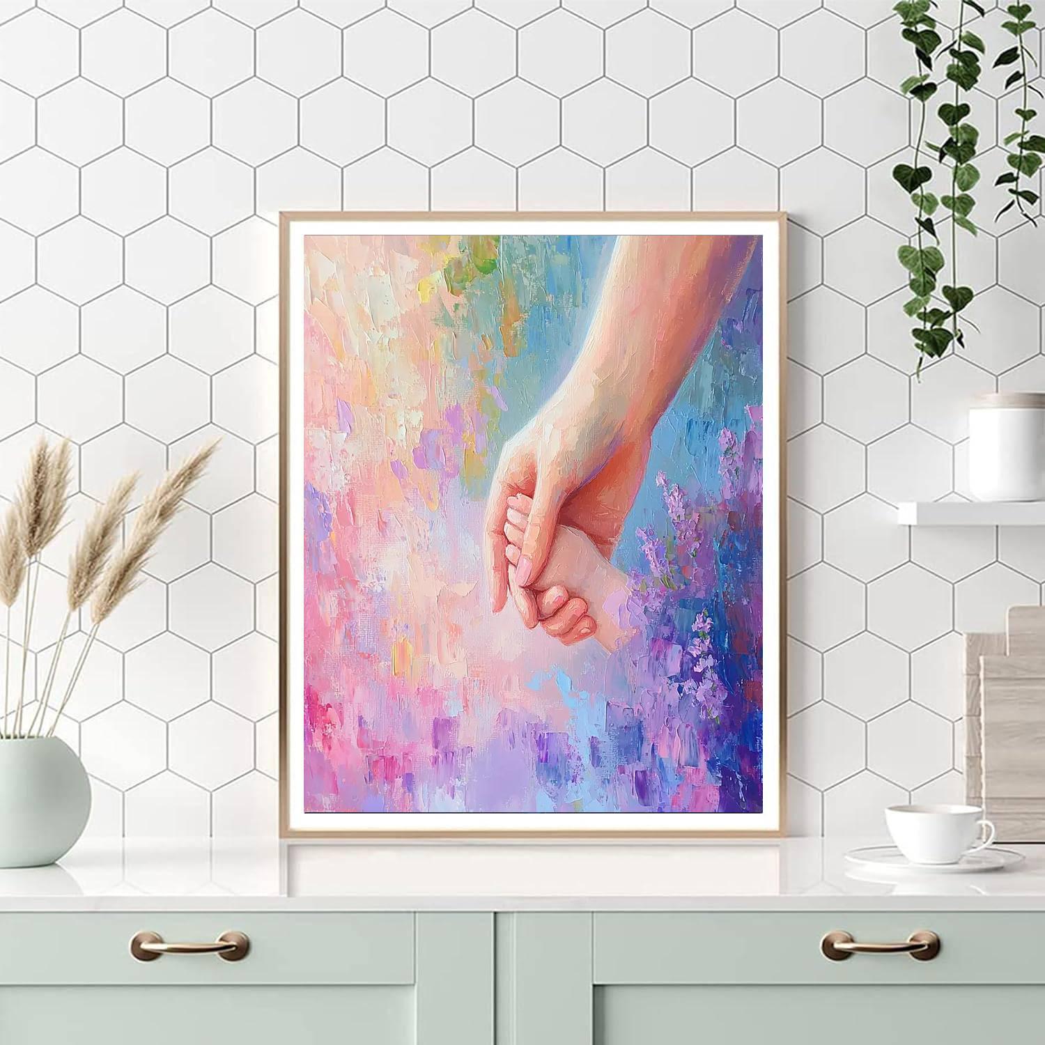 A Mother's Gentle Hand Numbered Painting Kits