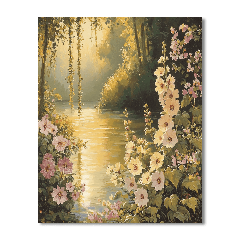 Johannes Vermeer Inspired Vermeer's Garden Daydream  Paint By Numbers Kits
