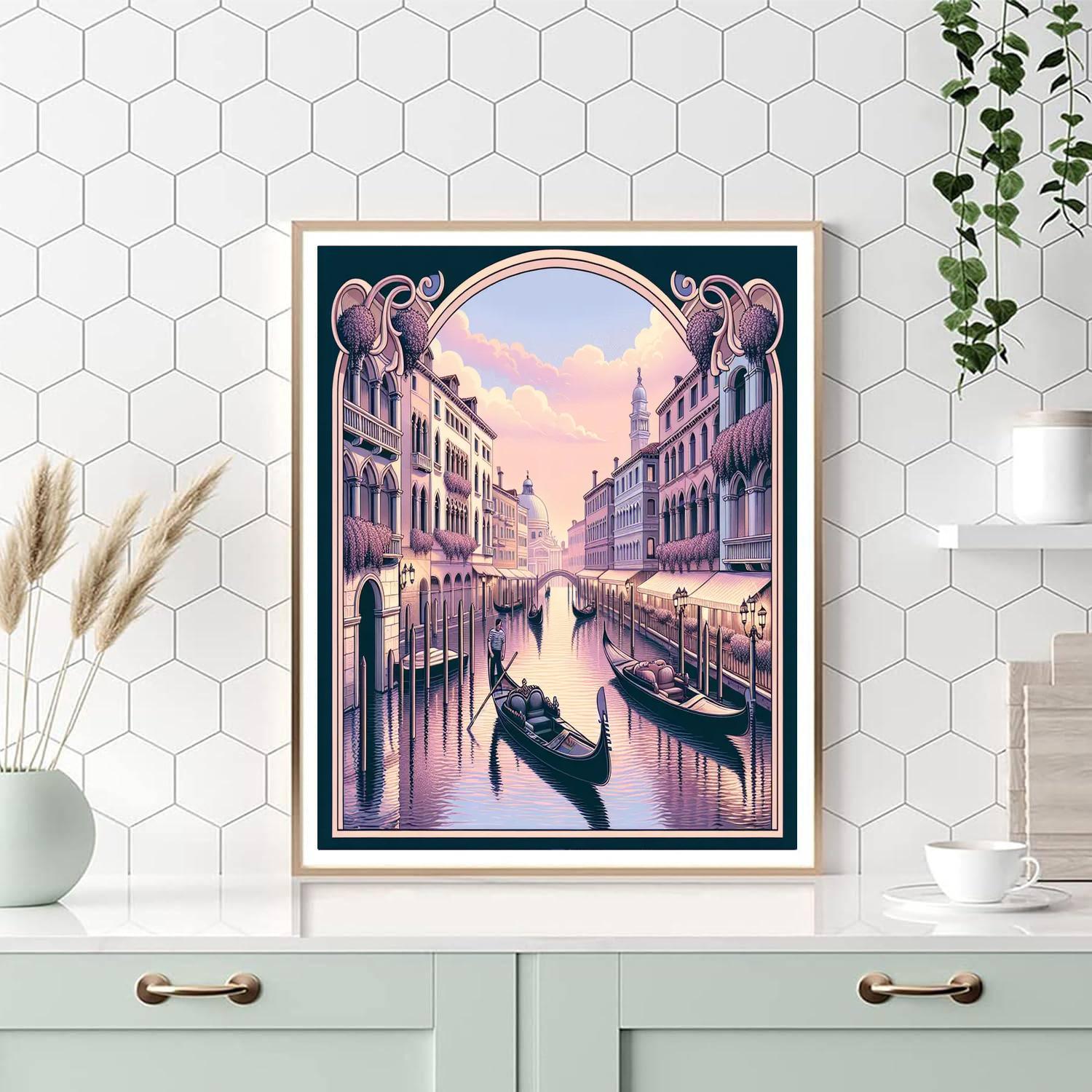 Romantic Canal Views Numbered Painting Kits