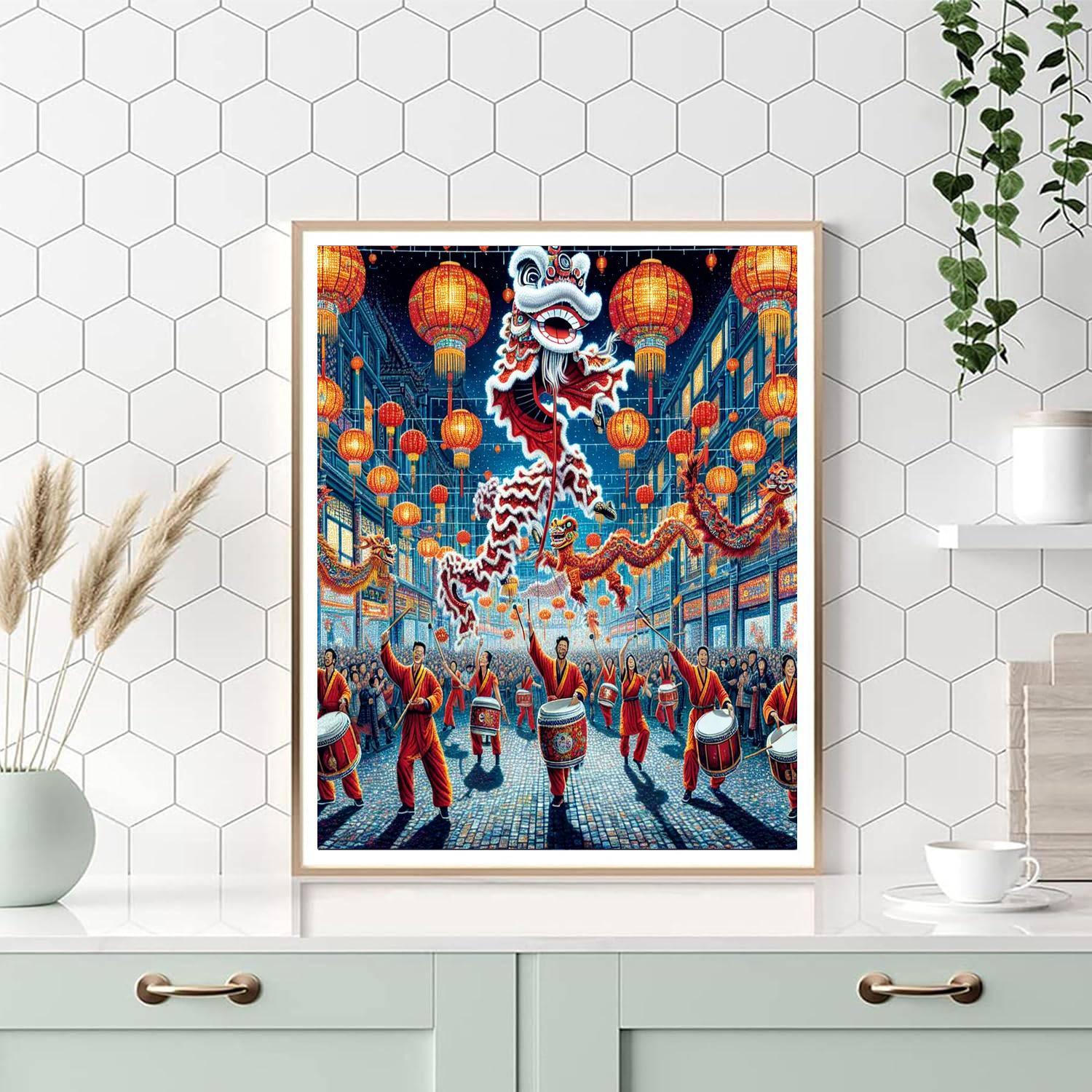 Chinese New Year - Beijing, China Paint By Color