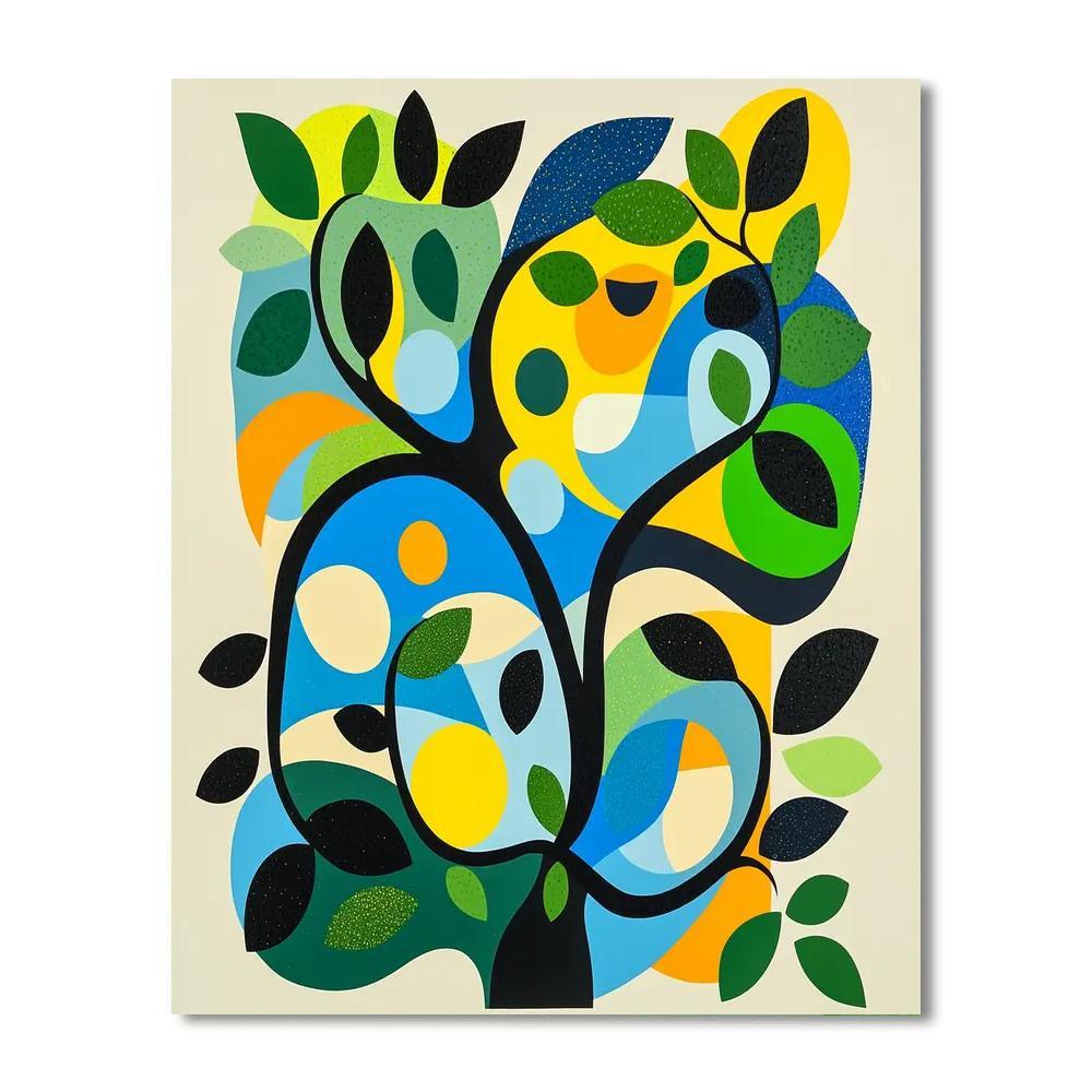 Joan Miró Inspired Nature's Serenade  Numbered Painting Kits