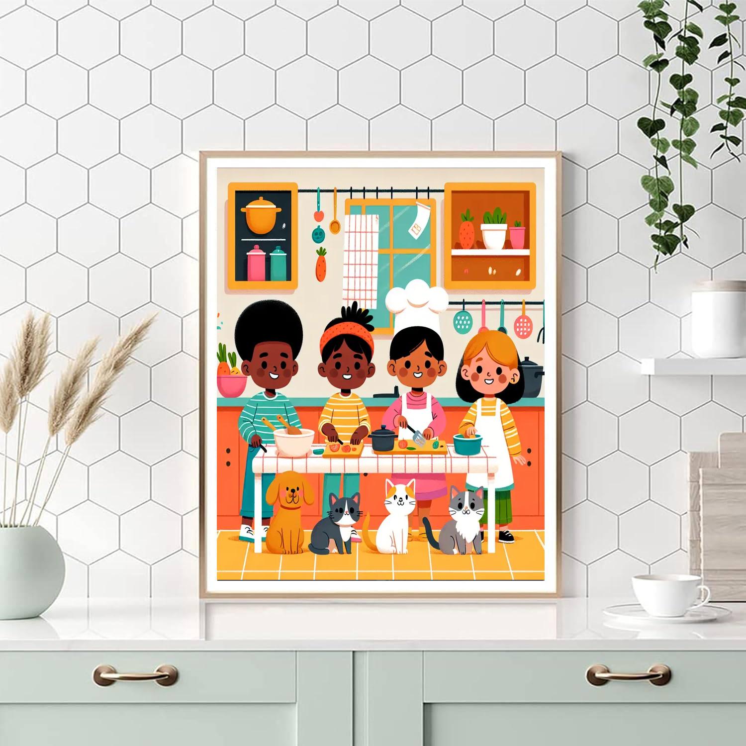 Kooky Kitchen Fun Number Painting