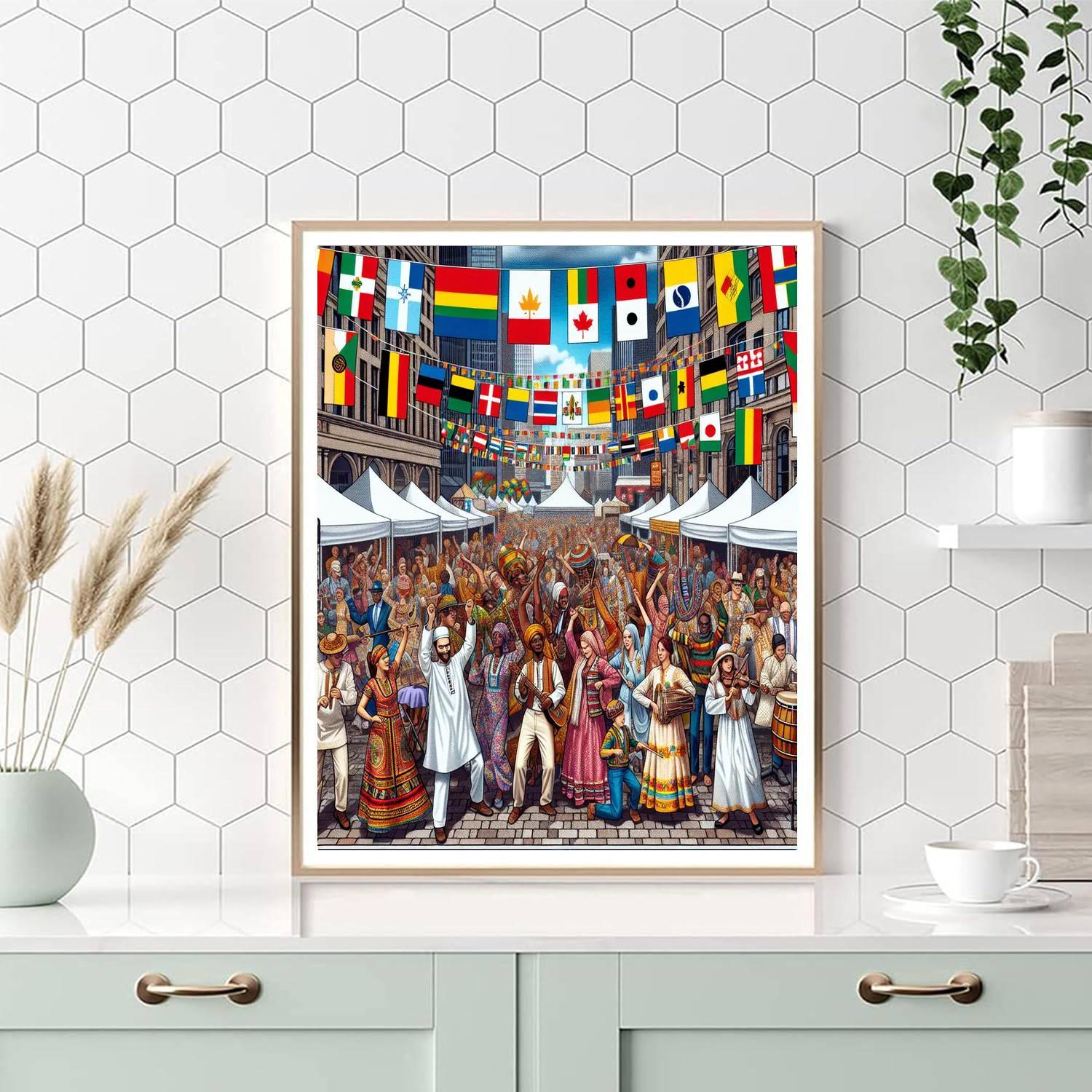Fête De La Francophonie - Worldwide Numbered Painting Kits