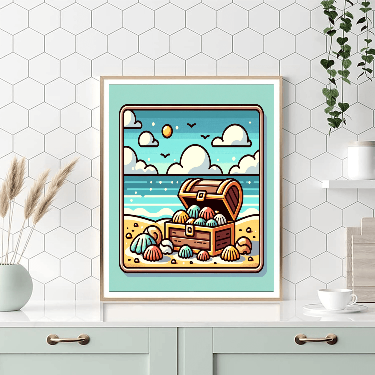 Treasure Hunter's Cove Paint By Numbers