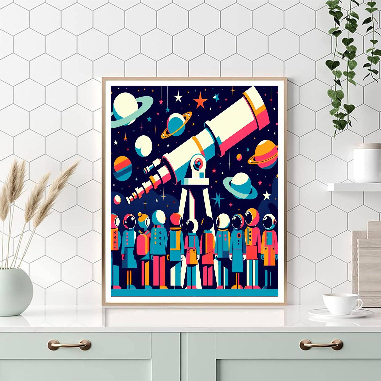 Galactic Adventure Club Painting Number Kit