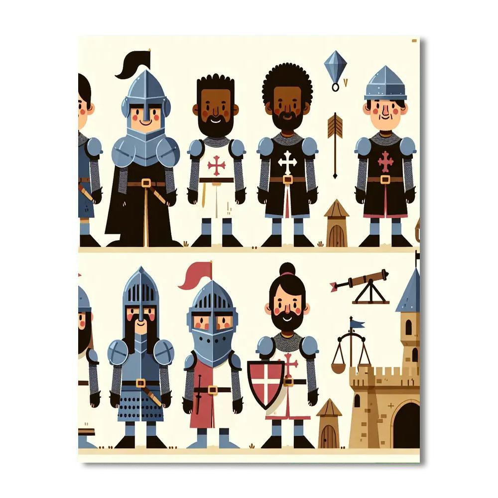 Medieval Castle Conquests Paint By Numbers Kits