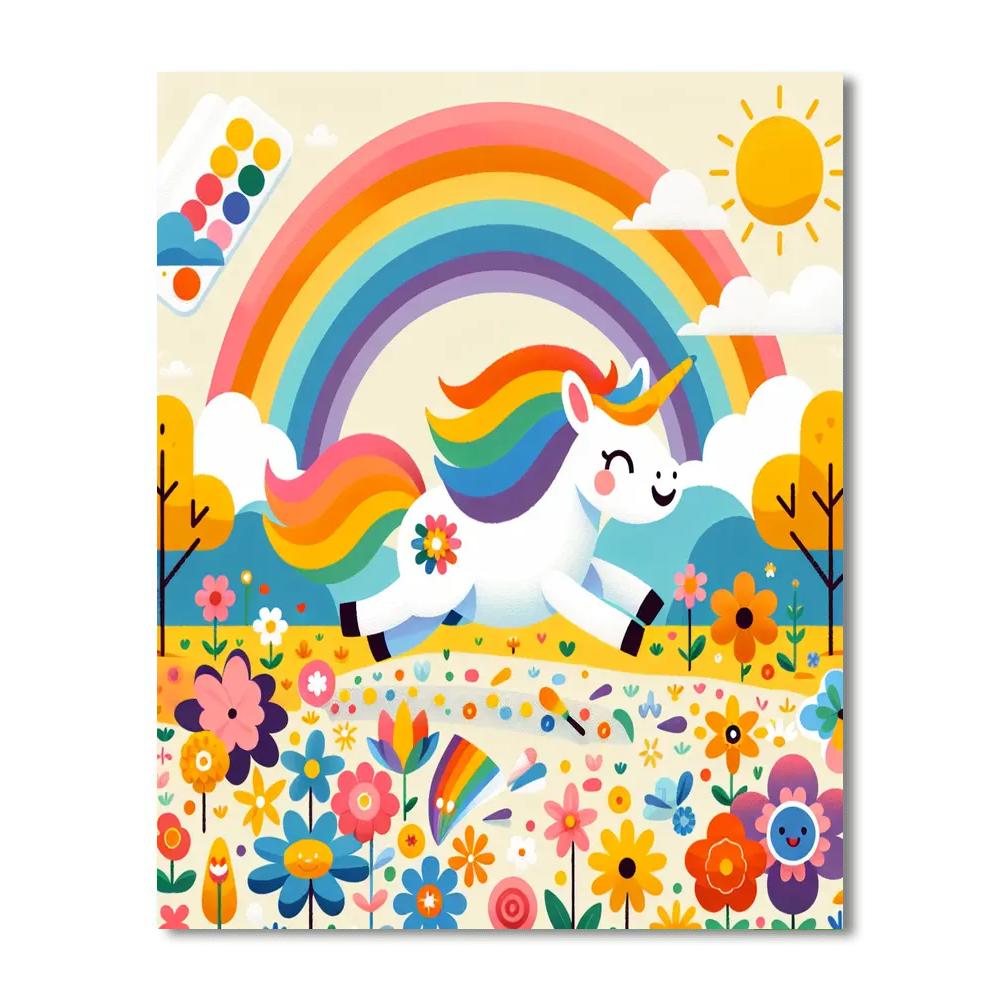 Unicorn Valley Paint By Numbers Art