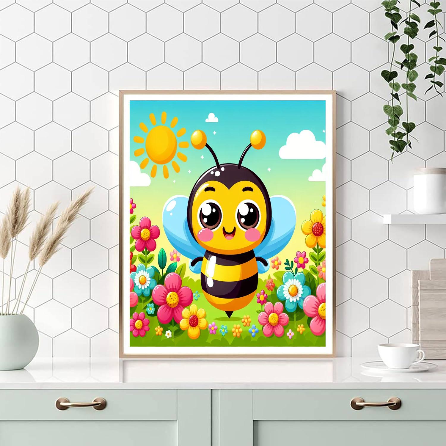 Funny Bee Painting By Numbers Kit