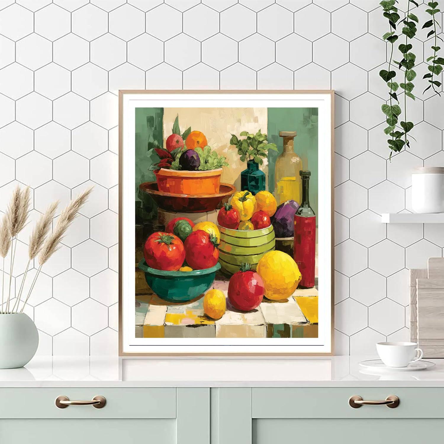 Henri Matisse Inspired Colorful Market  Paint By Number