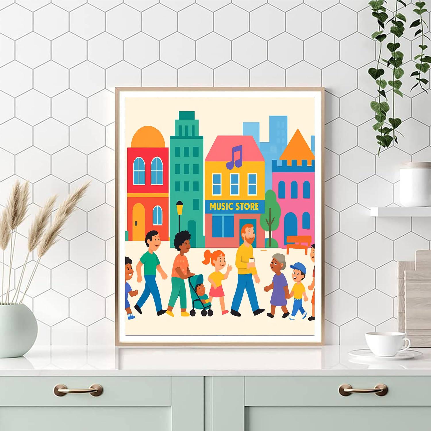 Fantastic Cityscape Paint By Numbers