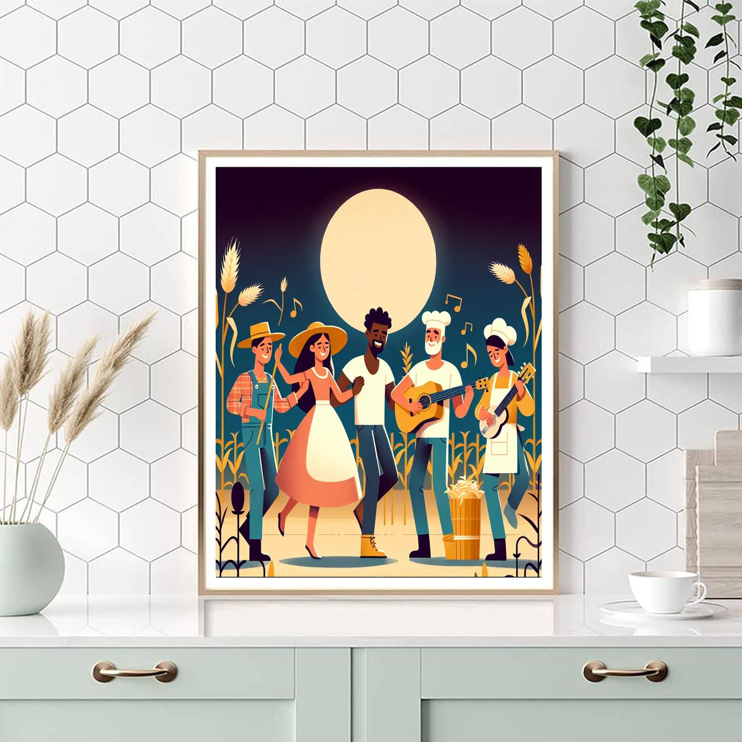 Harvest Moon Party Painting Number Kit