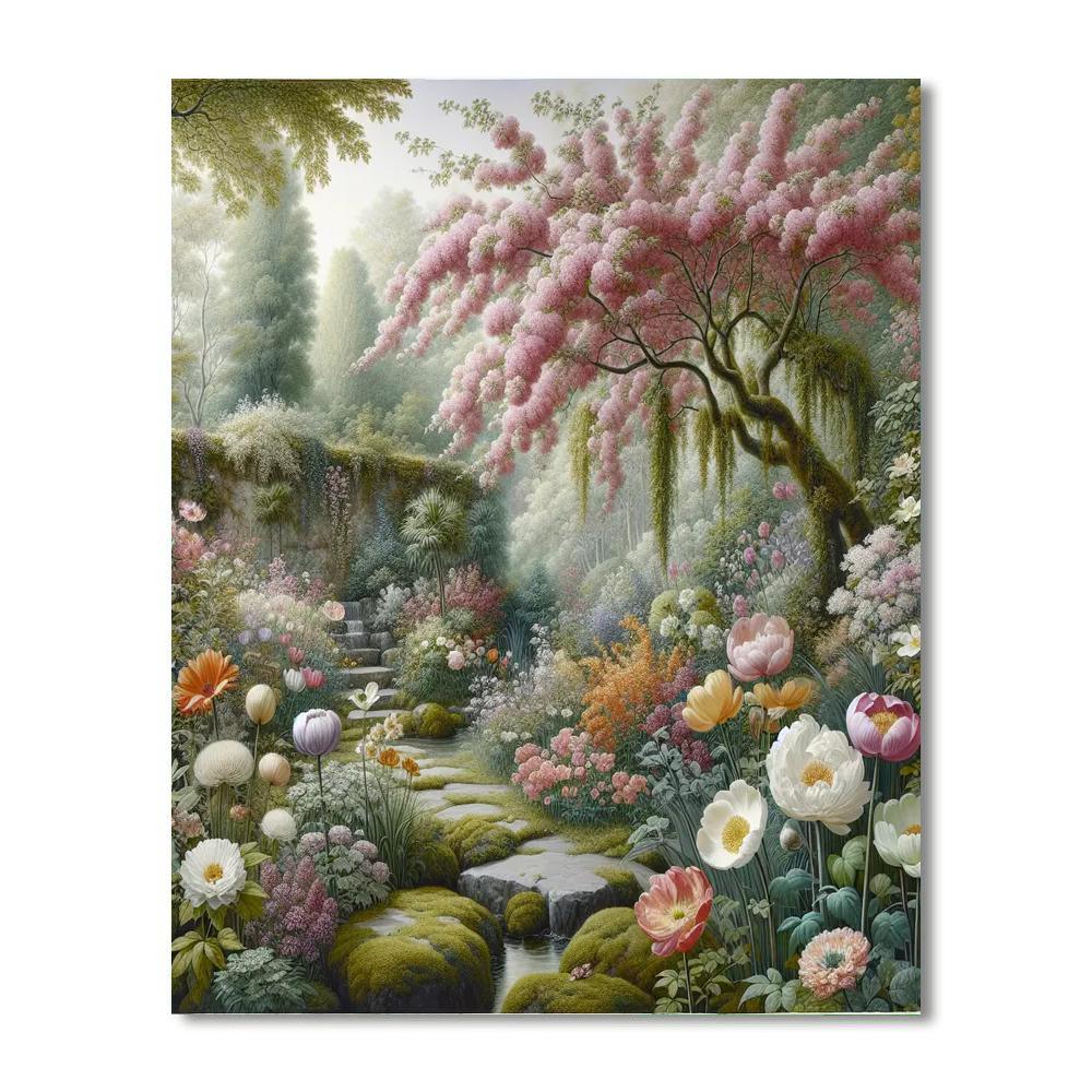 Enchanted Bell Garden Paint By Number