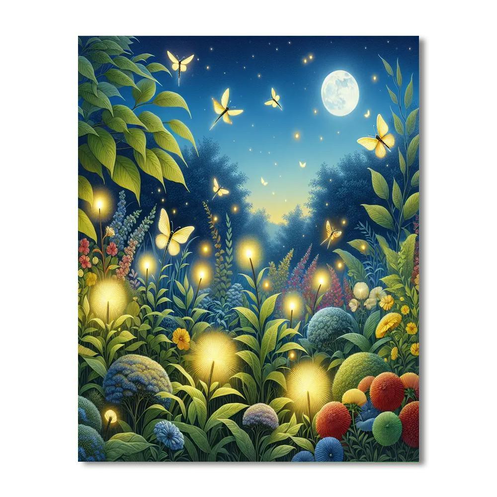 Glimmering Fireflies Paint By Numbers Kits