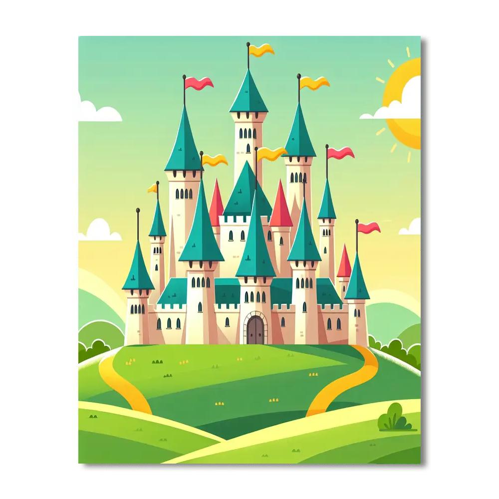 Castle On The Hill Numbered Painting Kits