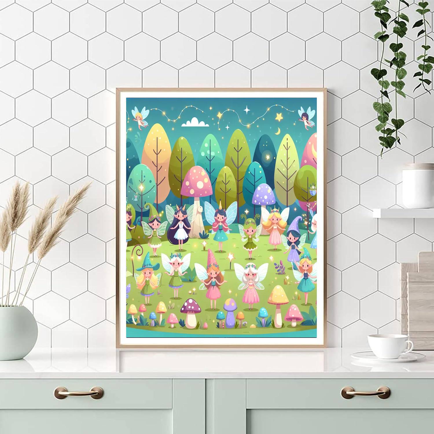 Enchanted Fairyland Quest Painting Number Kit