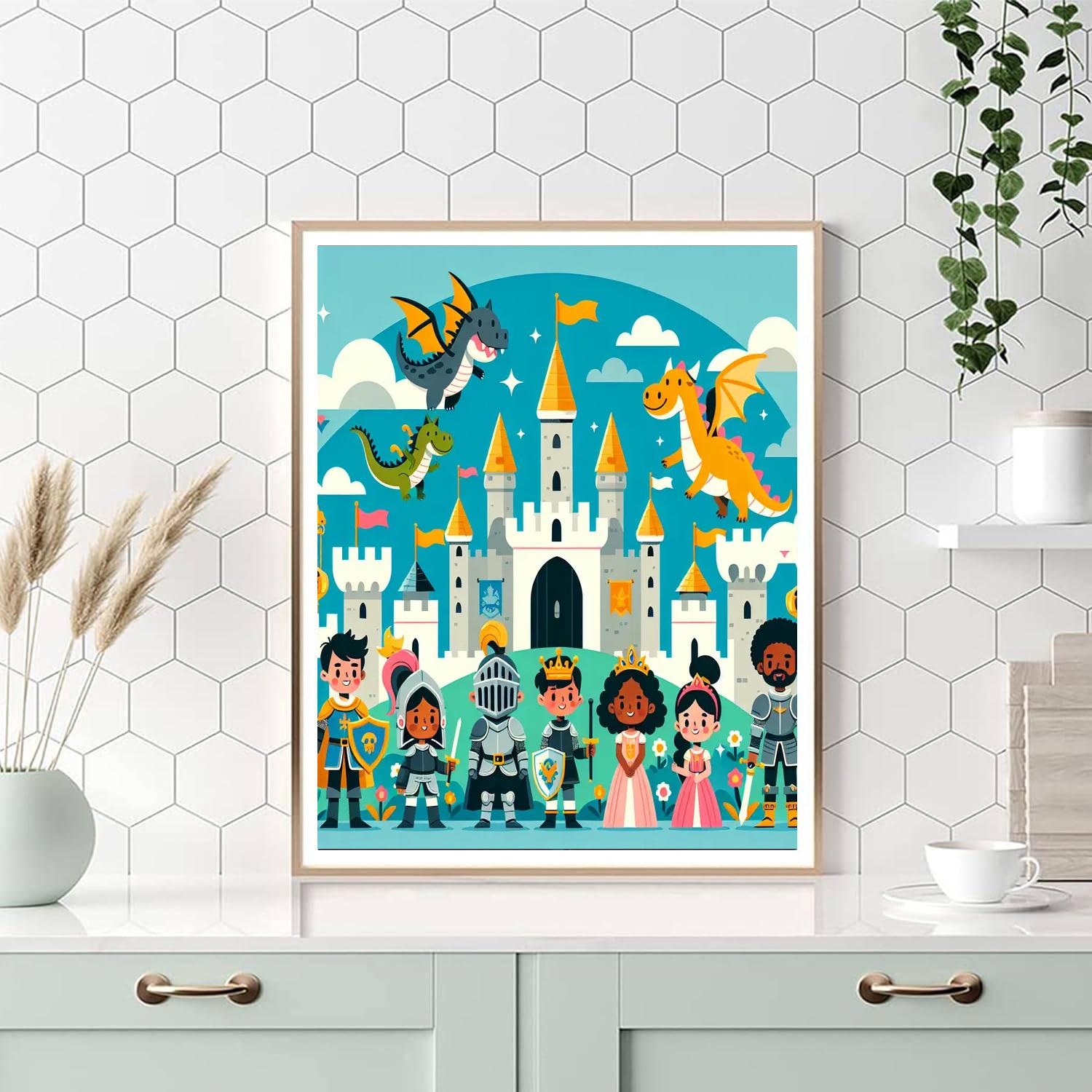 Fantasy Adventure Castle Paint By Numbers Kits