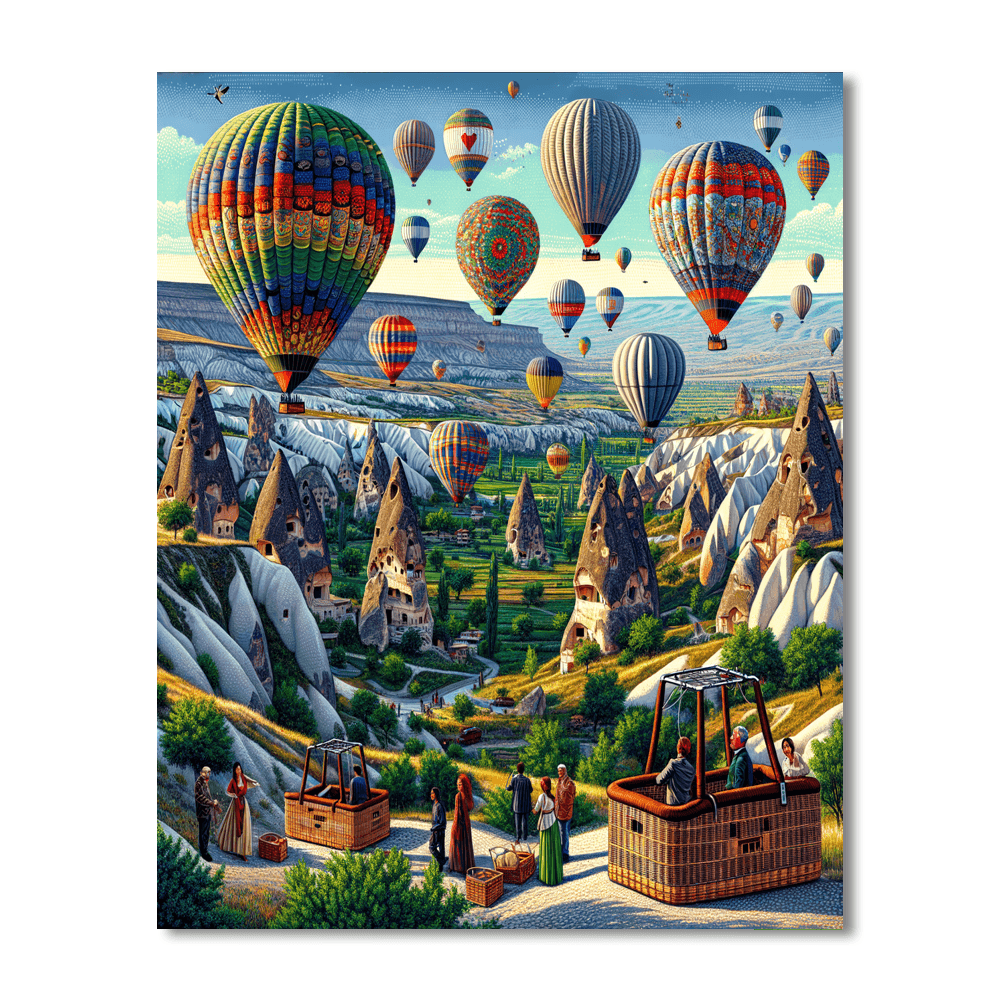 Balloon Regatta - Turkey Number Painting