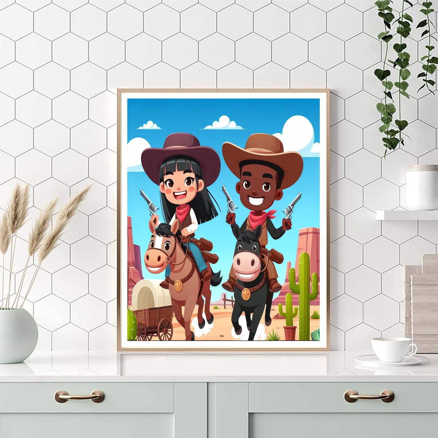 Adventures Of The Wild West Paint By Numbers
