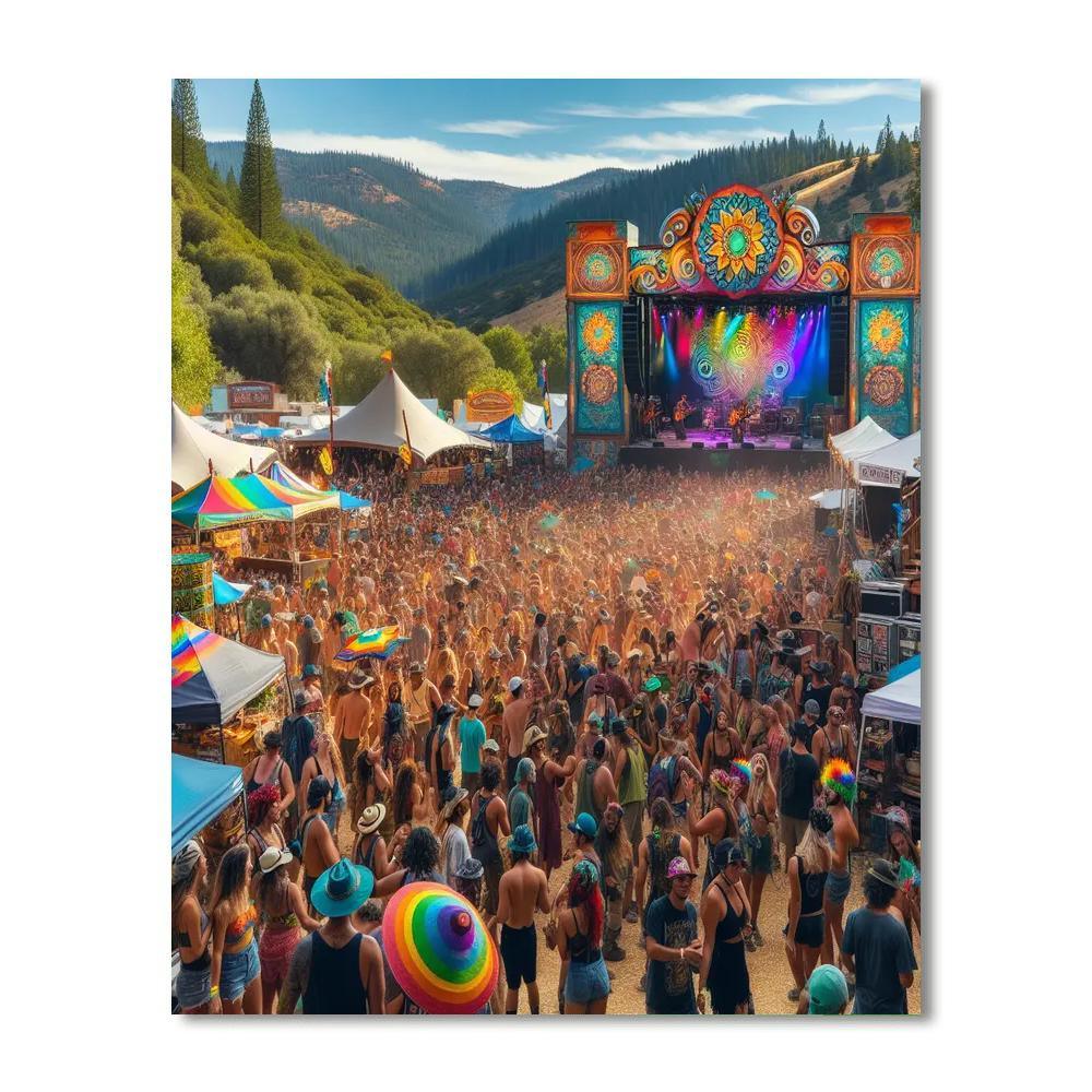 Sierra Nevada World Music Festival Number Painting