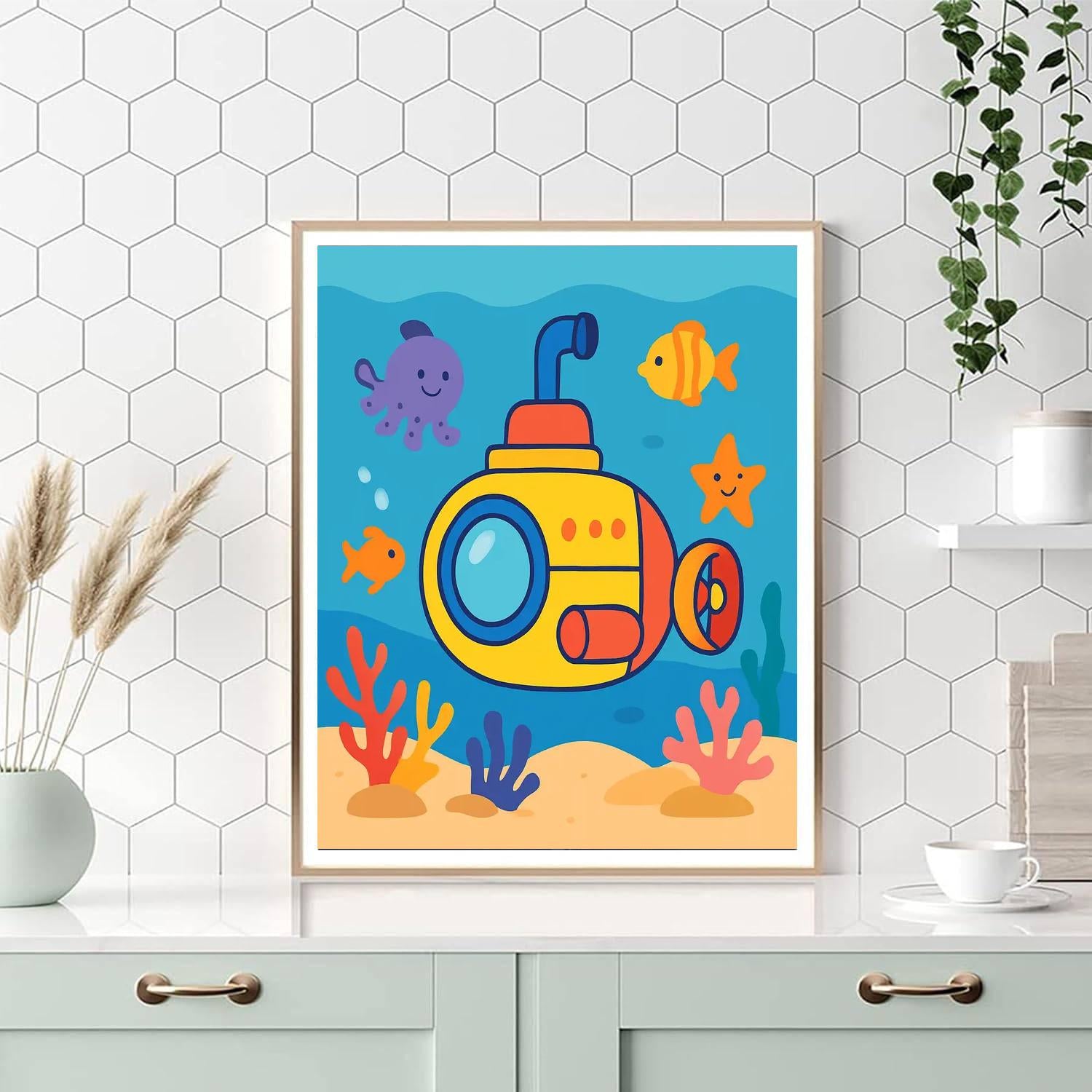 Ocean Explorer Submersible Paint By Numbers