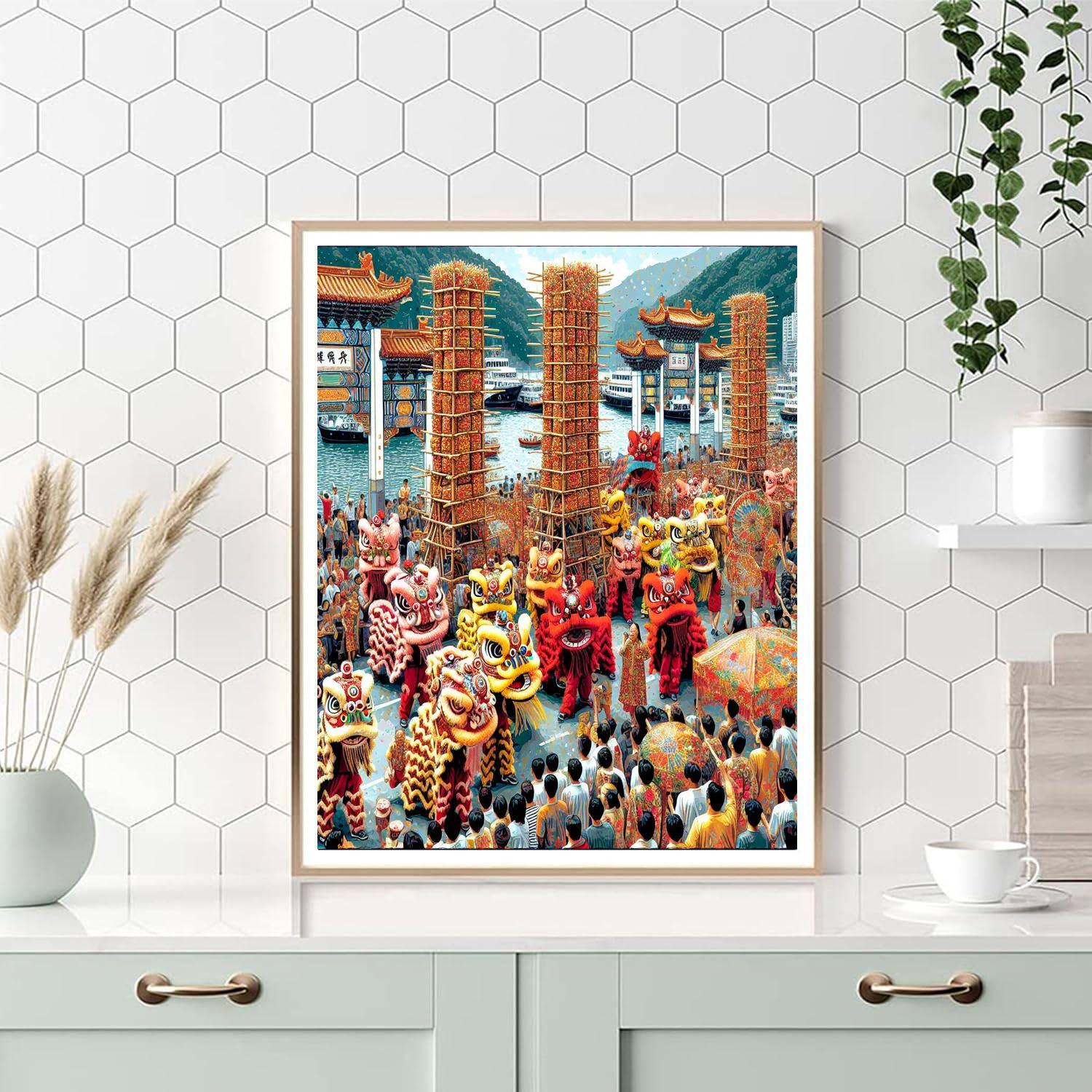 Cheung Chau Bun Festival DIY Paint By Numbers