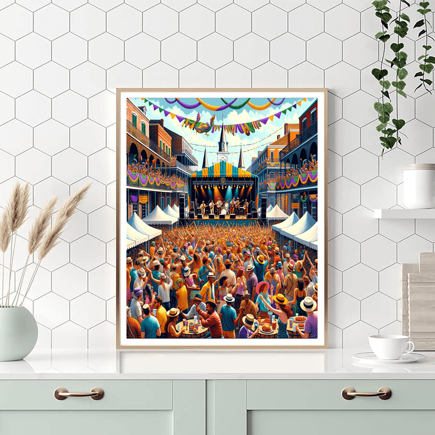 Jazz Fest - New Orleans, Usa Number Painting