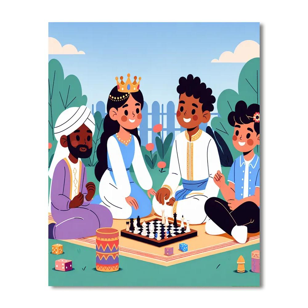 Royal Picnic Adventure Number Painting