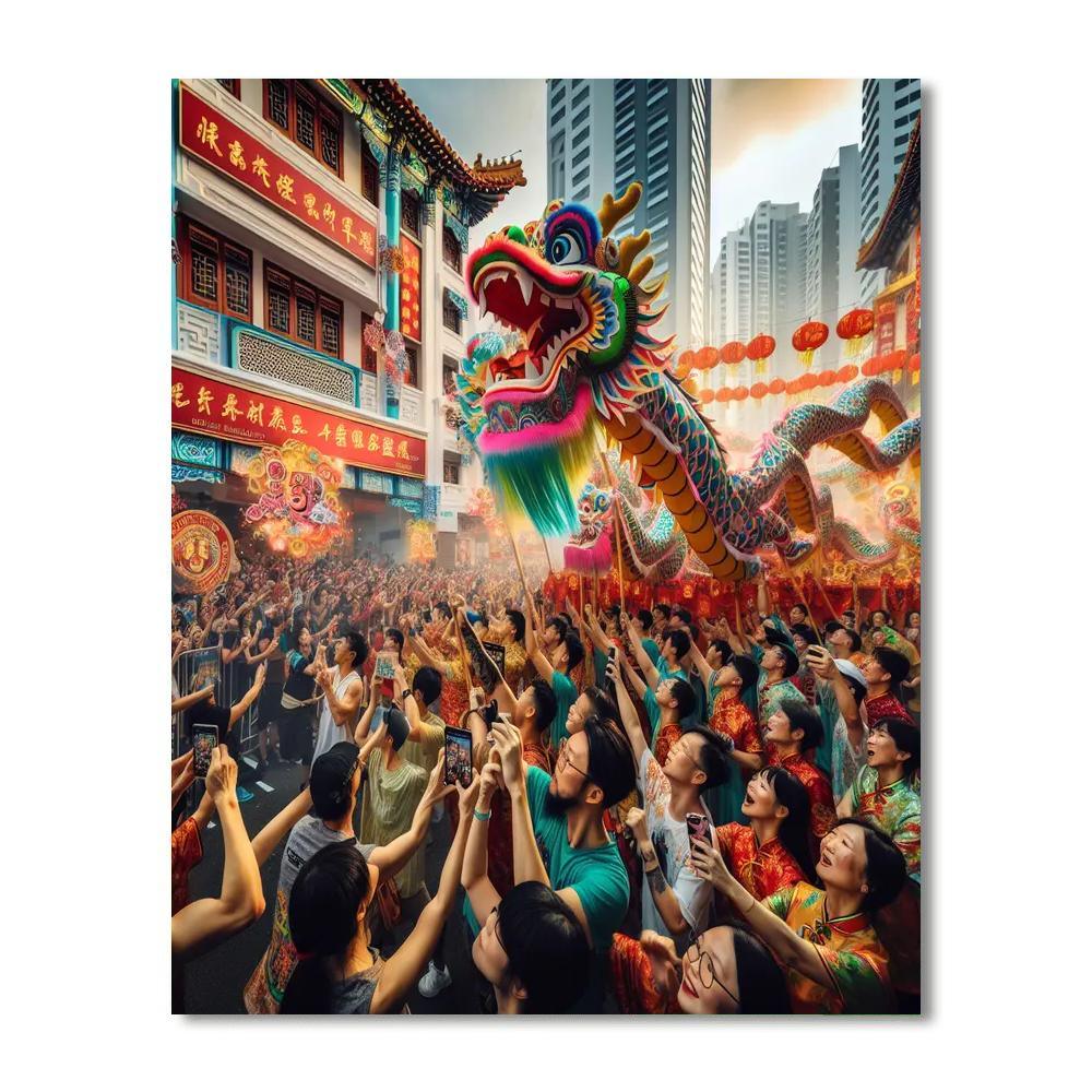 Chinese New Year Parade Paint By Number