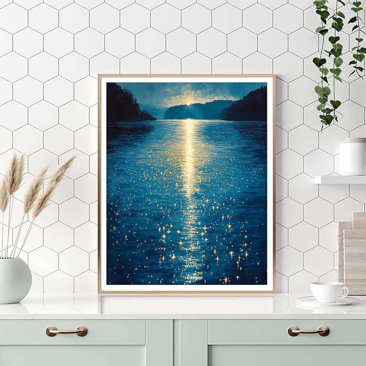 Gustav Klimt Inspired Glistening Waters  Paint By Numbers Art