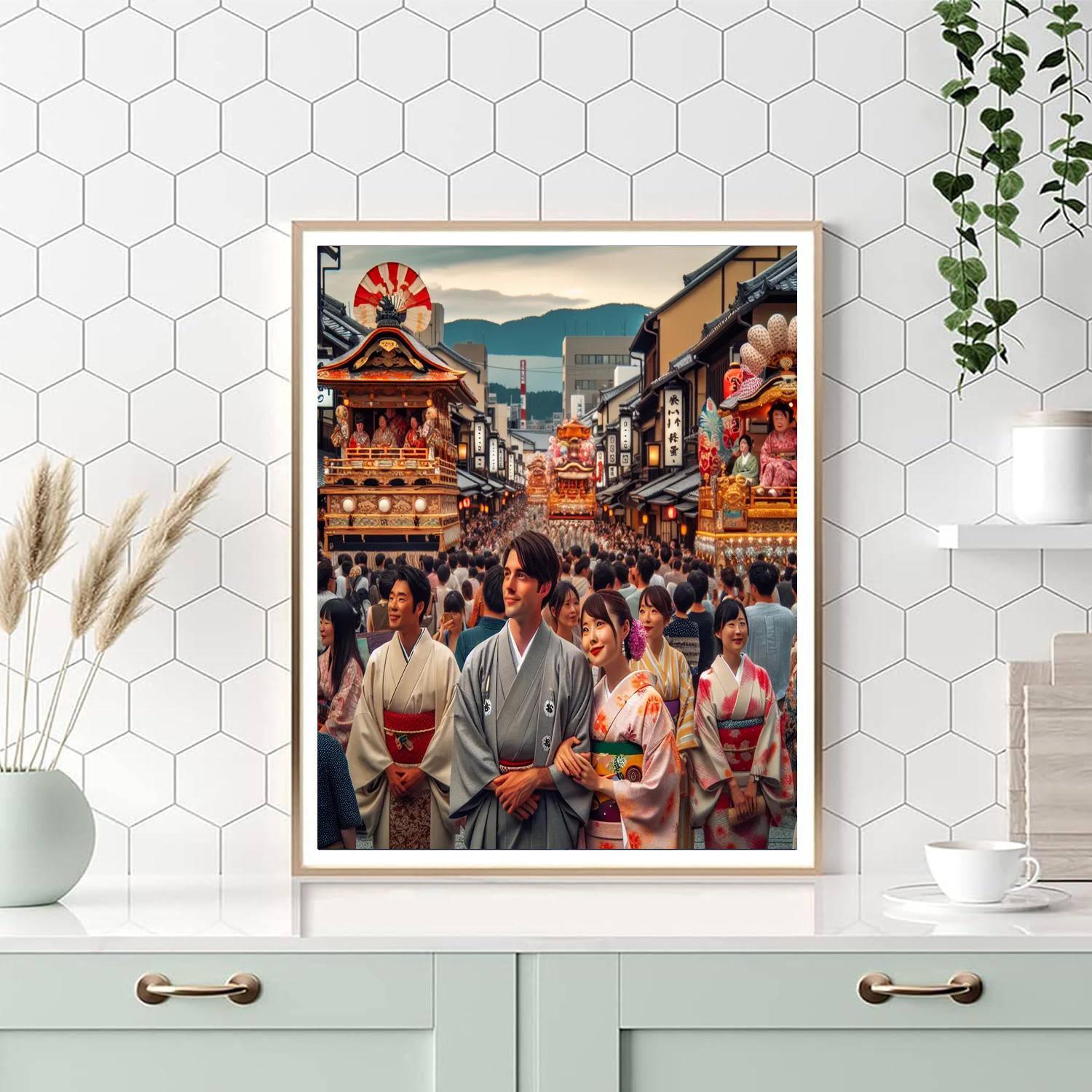 The Gion Matsuri Festival Number Painting