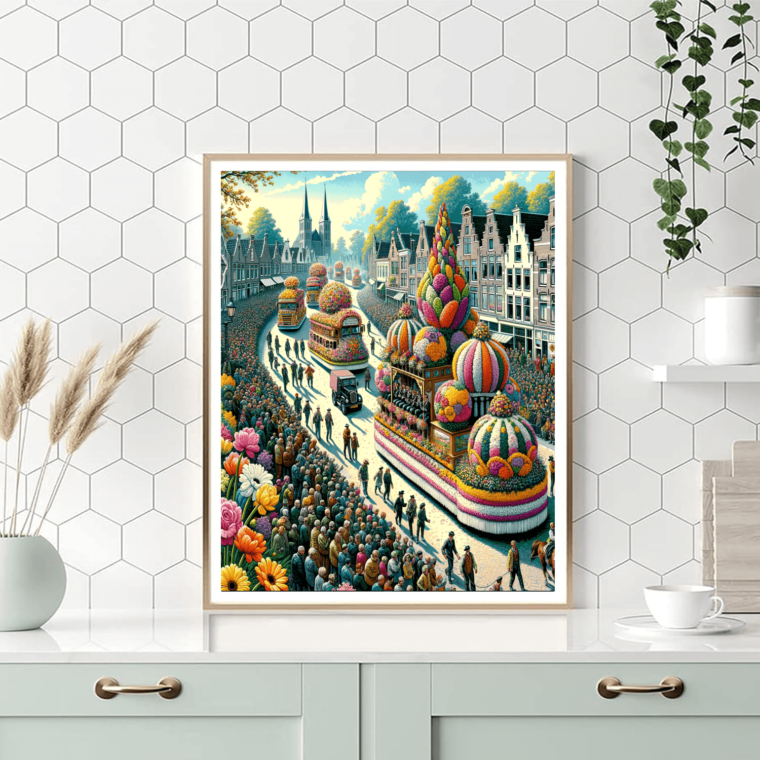 The Bloemencorso (flower Parade) Paint By Color