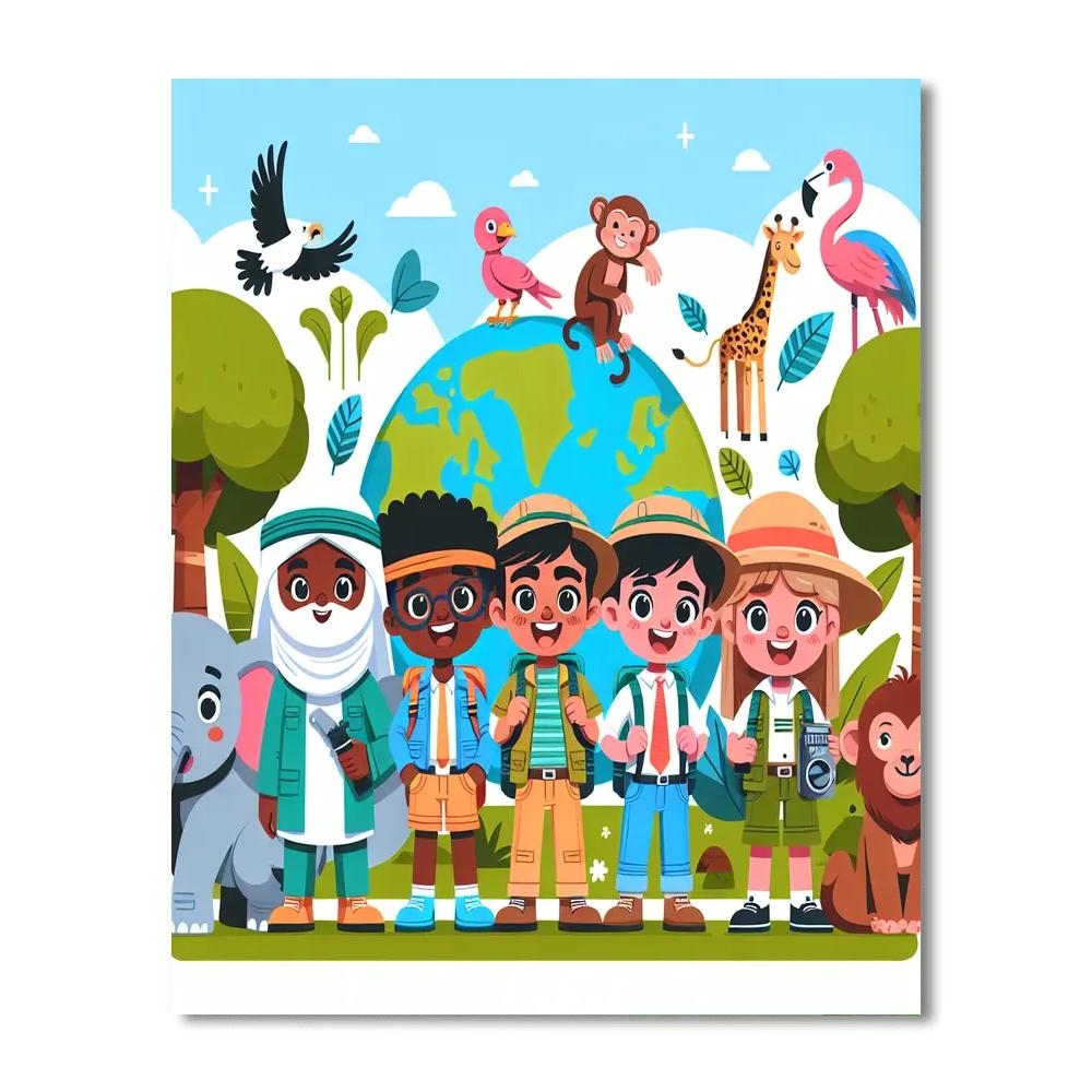 Wildlife Explorers Club DIY Paint By Numbers